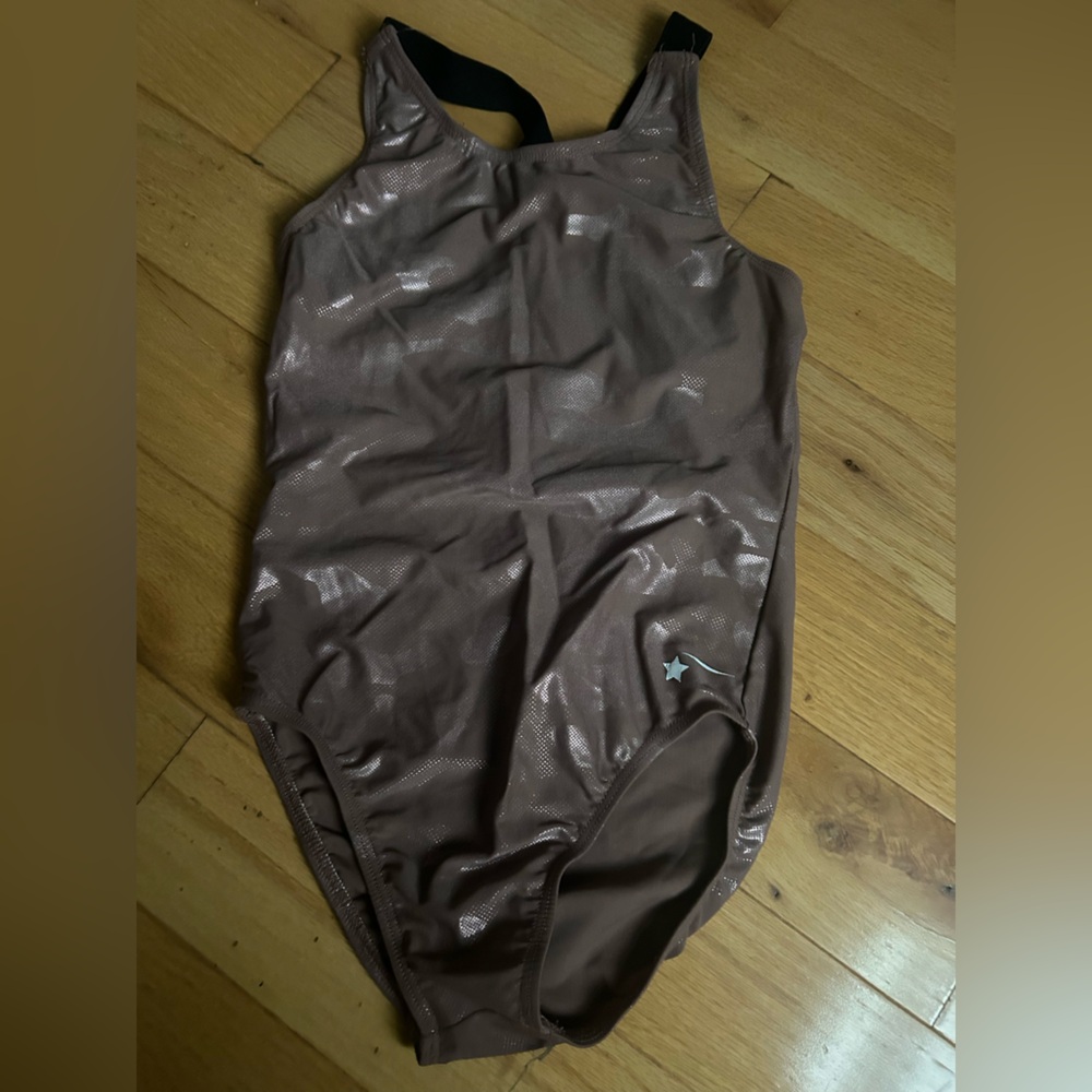 Rose gold Destira leotard